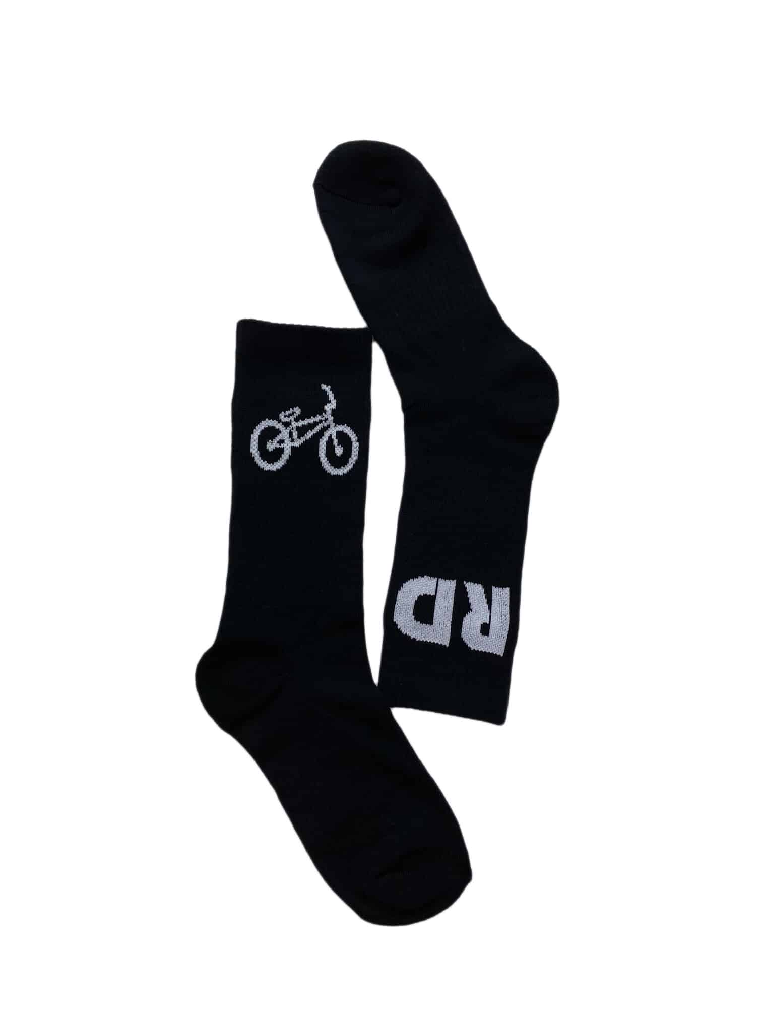 Meetbaar magneet Ecologie Sokken in fietsstijl MTB BMX ZWART - RD Sportswear