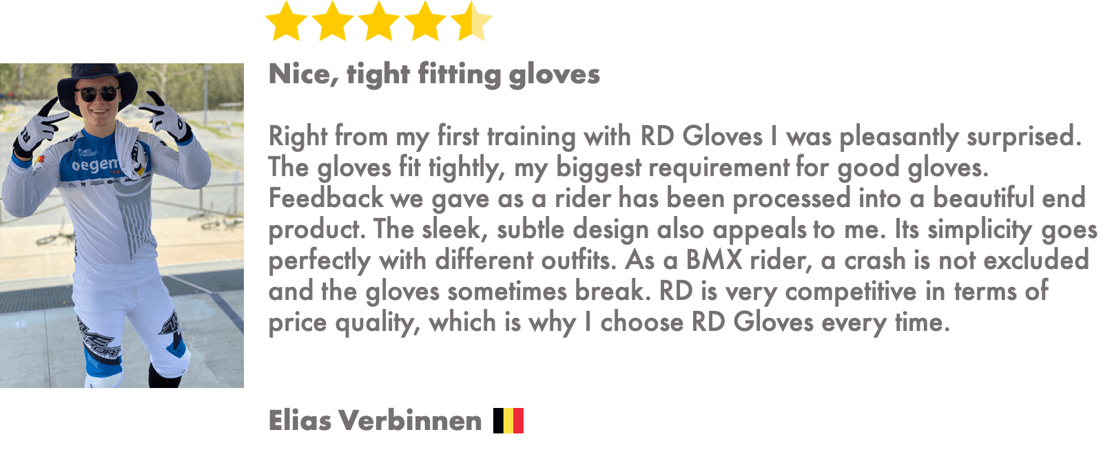 Review RD Gloves RD Handschoenen BMX MTB